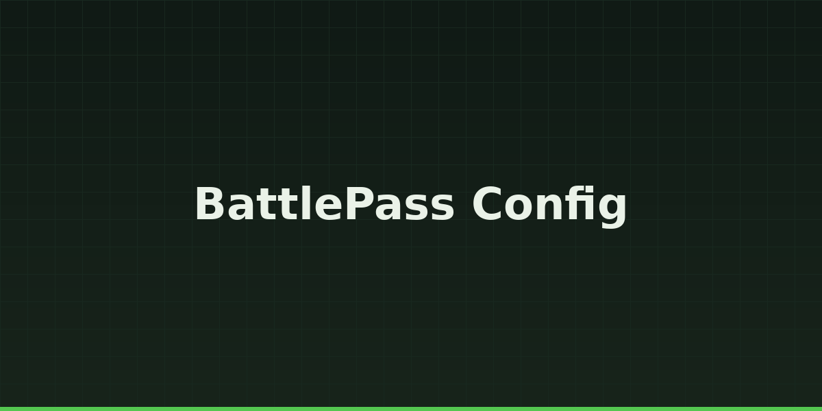 BattlePass Config