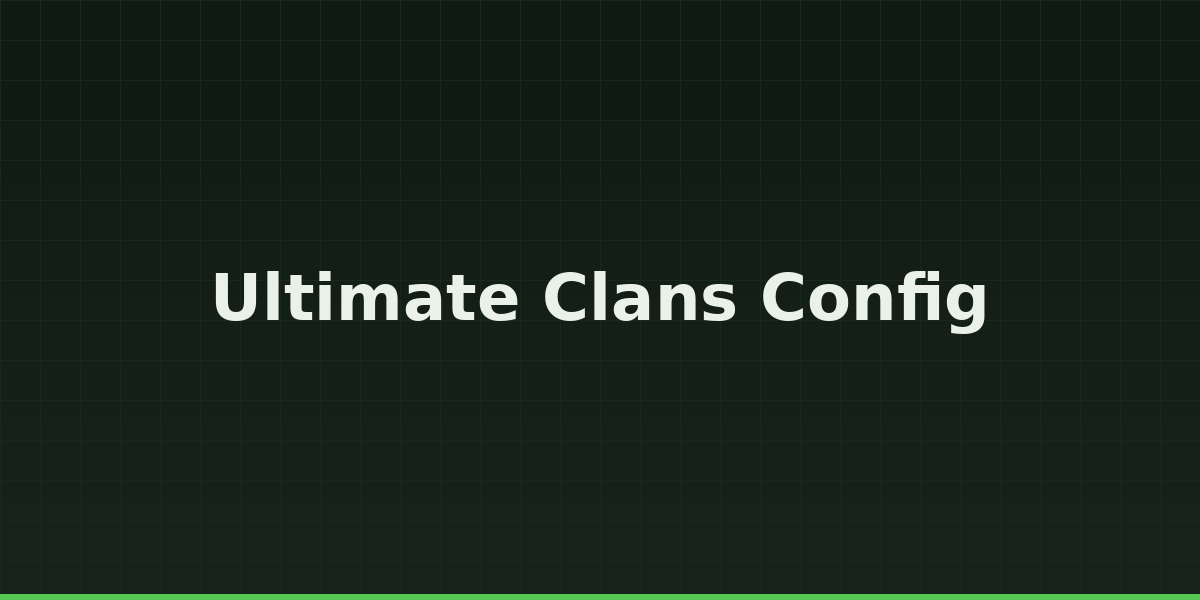 Ultimate Clans Config